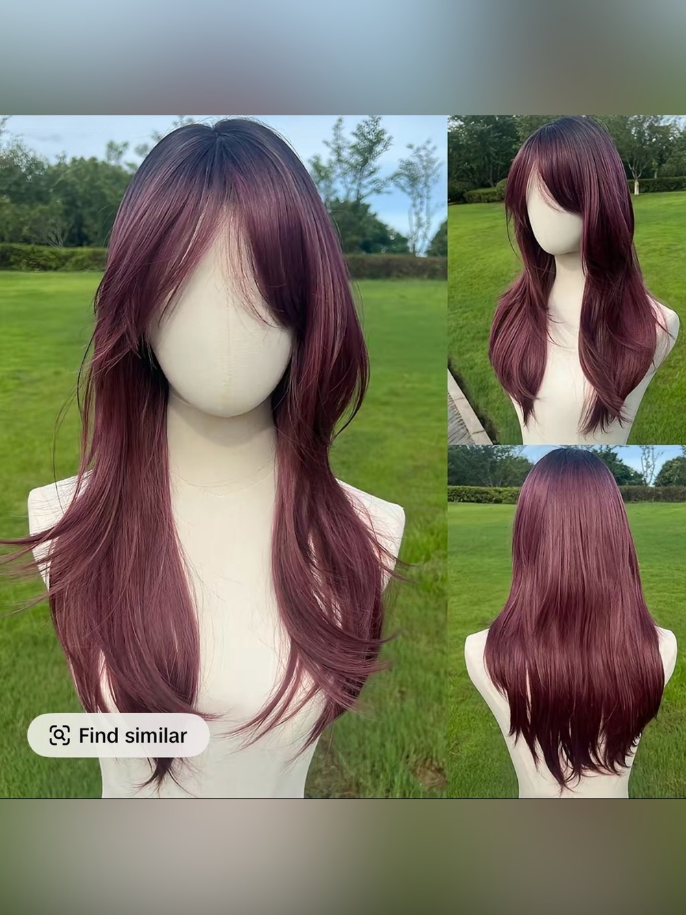 Smilco Synthetic Fashion Wig - Cherry - Never Worn